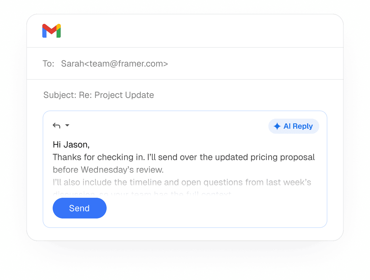 Inbox replies, done for you